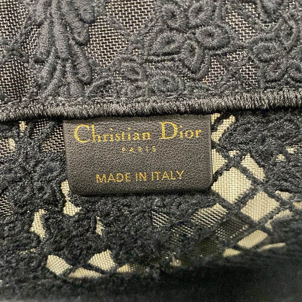 Christian Dior Book Tote Medium Bag / Old Small Tote Bag M1296ZEAX_M911 Black - Picture 8 of 15